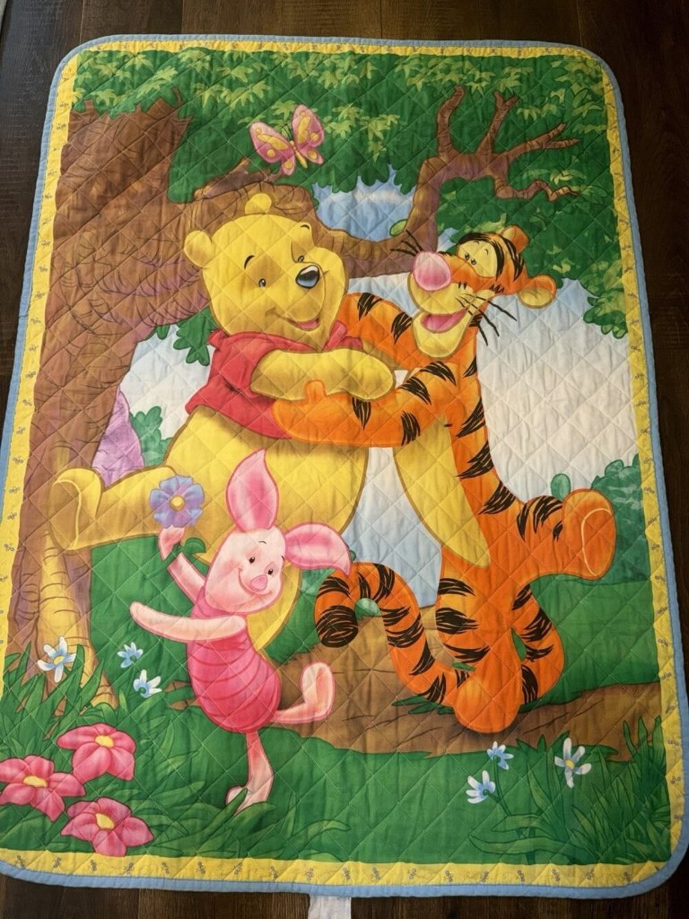 Disney Winnie the Pooh Tigger Piglet Baby Blanket Comforter Crib Quilted